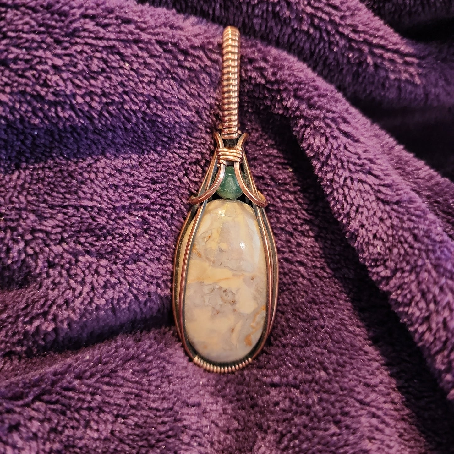 Jasper & Aventurine in Antiqued Copper