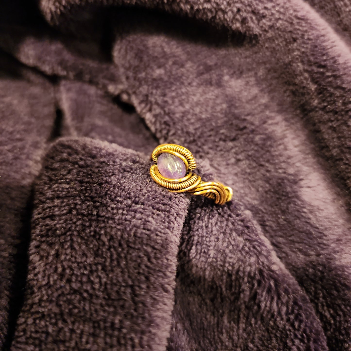 Amethyst Copper Rings