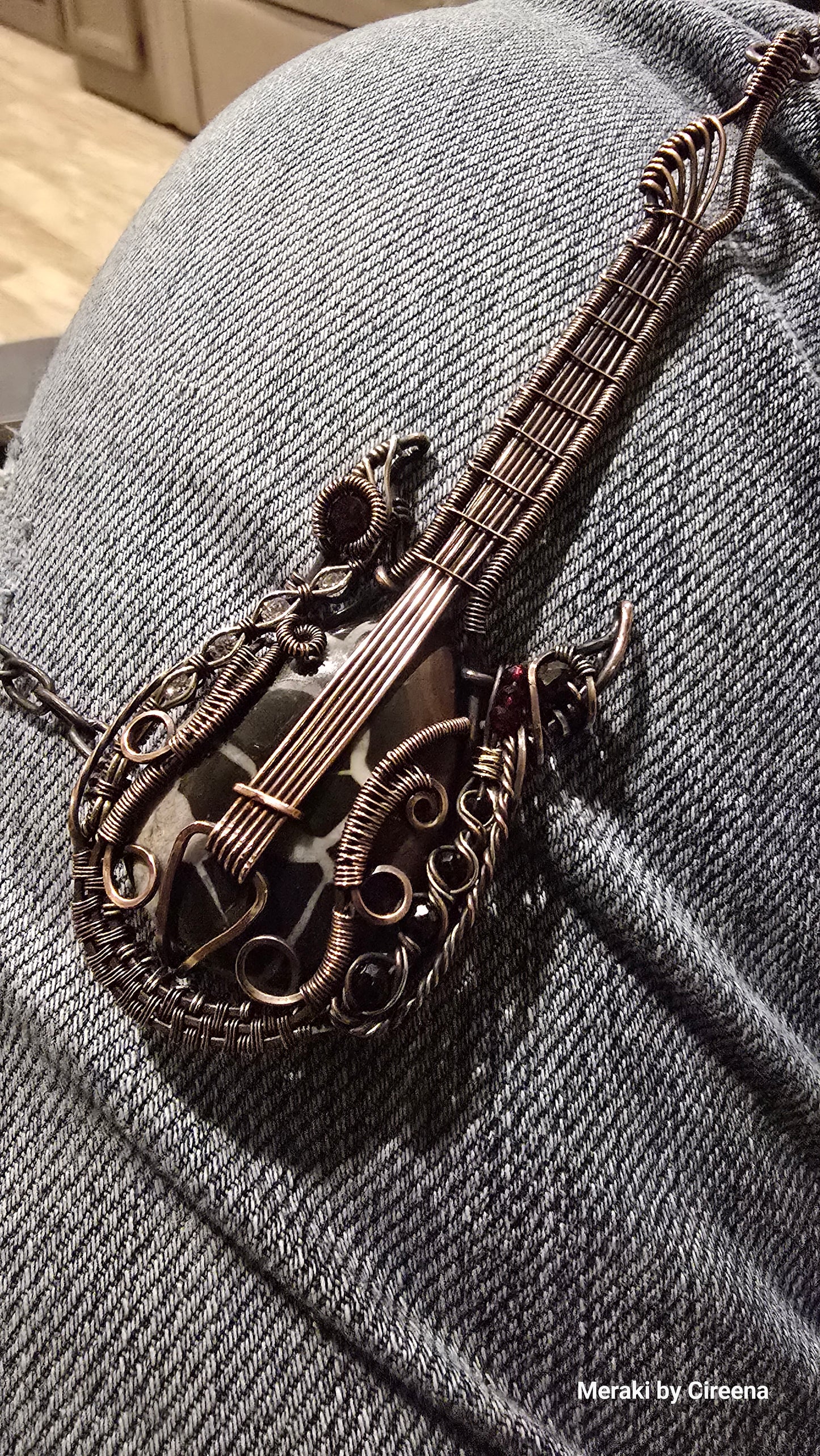 Custom Made Miniature Guitar with Stand