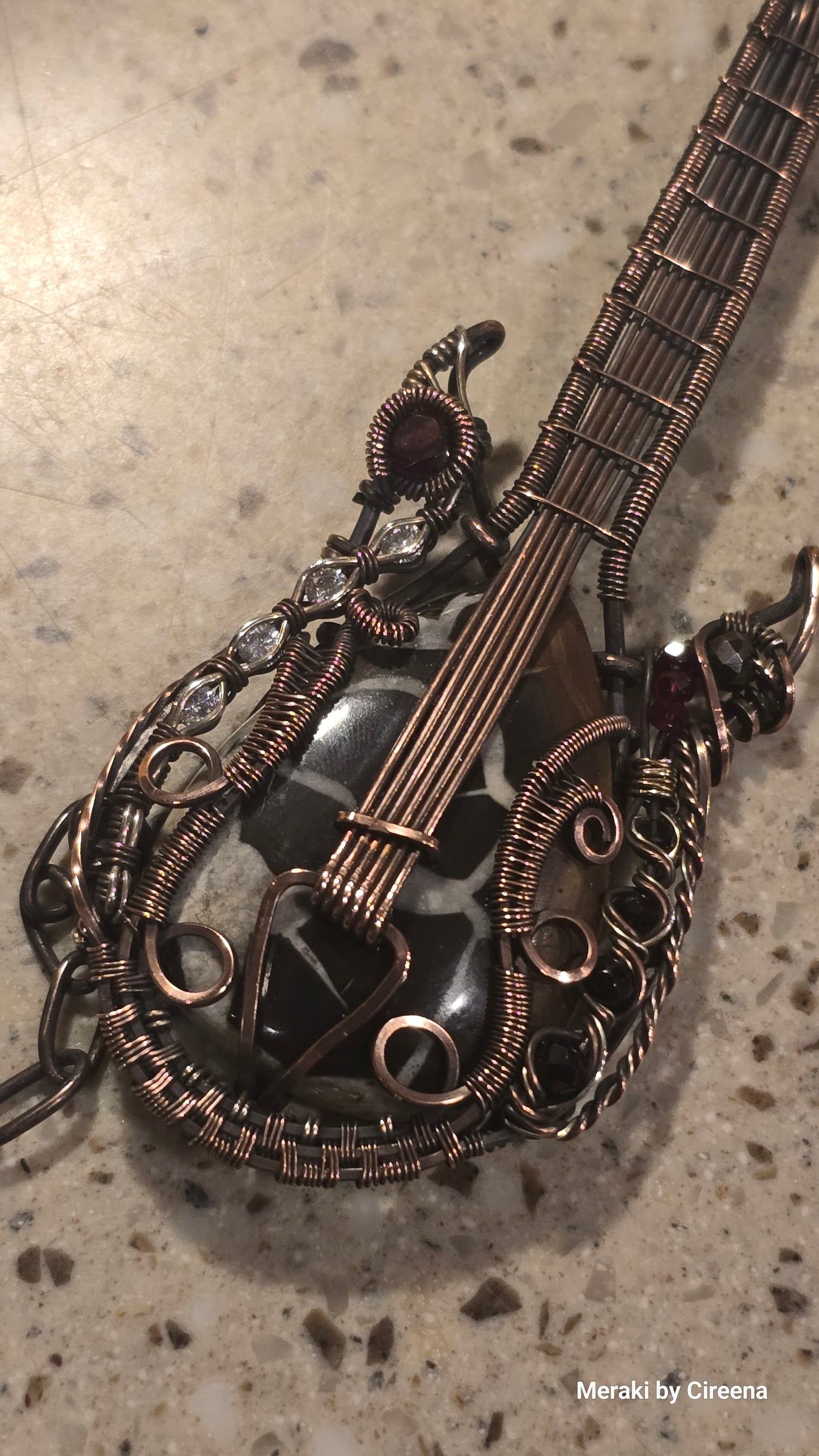 Custom Made Miniature Guitar with Stand