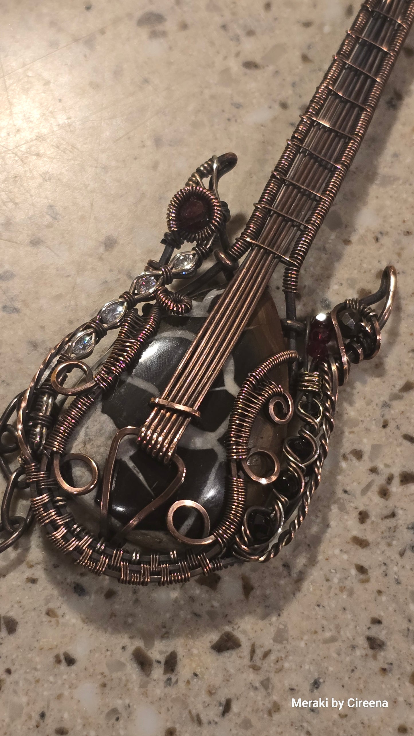 Custom Made Miniature Guitar with Stand