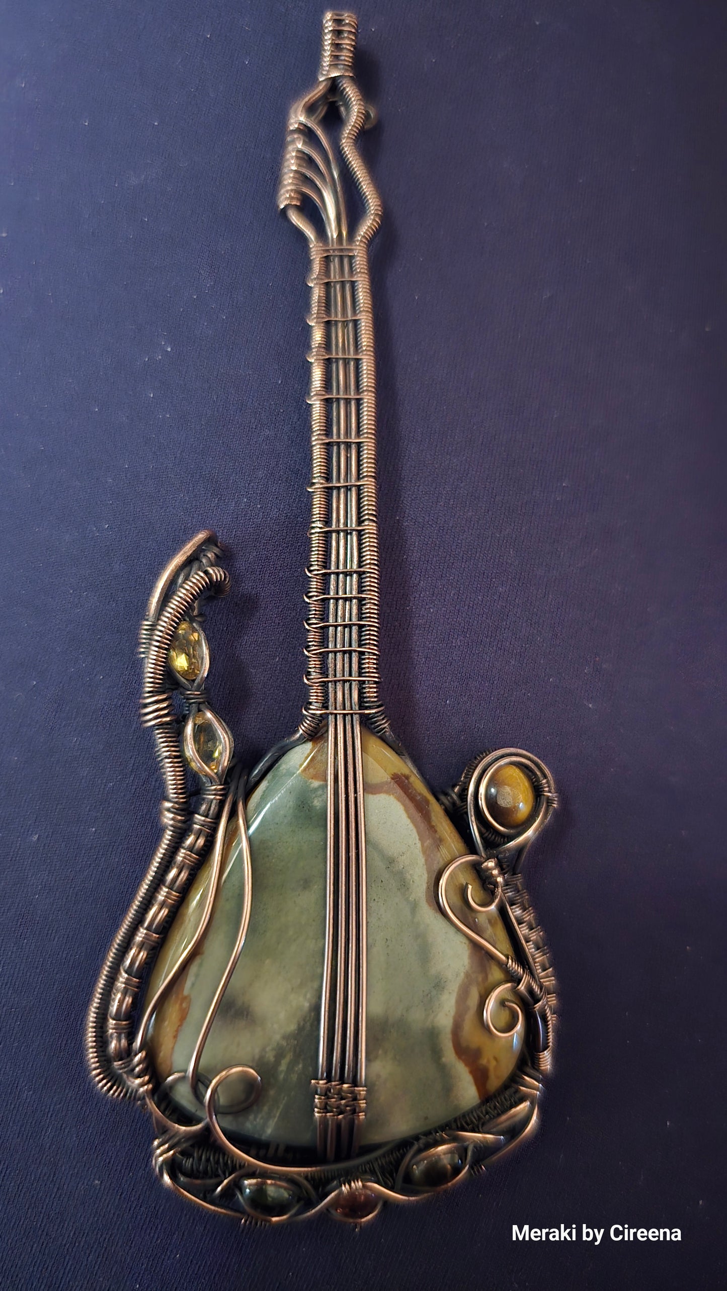 Custom Made Miniature Guitar with Stand