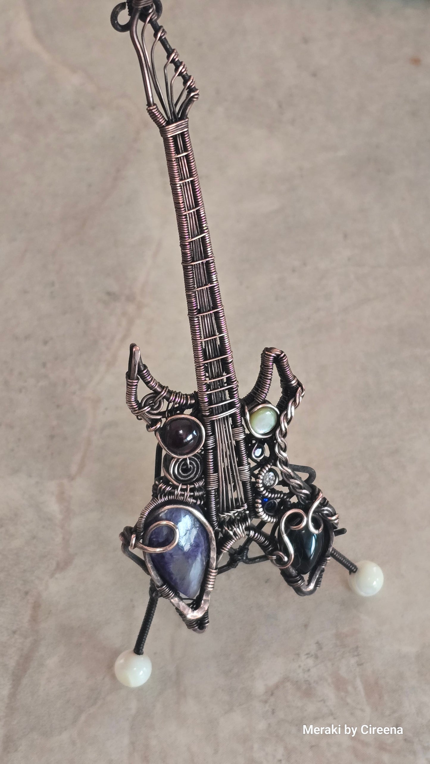 Chaos - Warlock Guitar Pendant with Stand