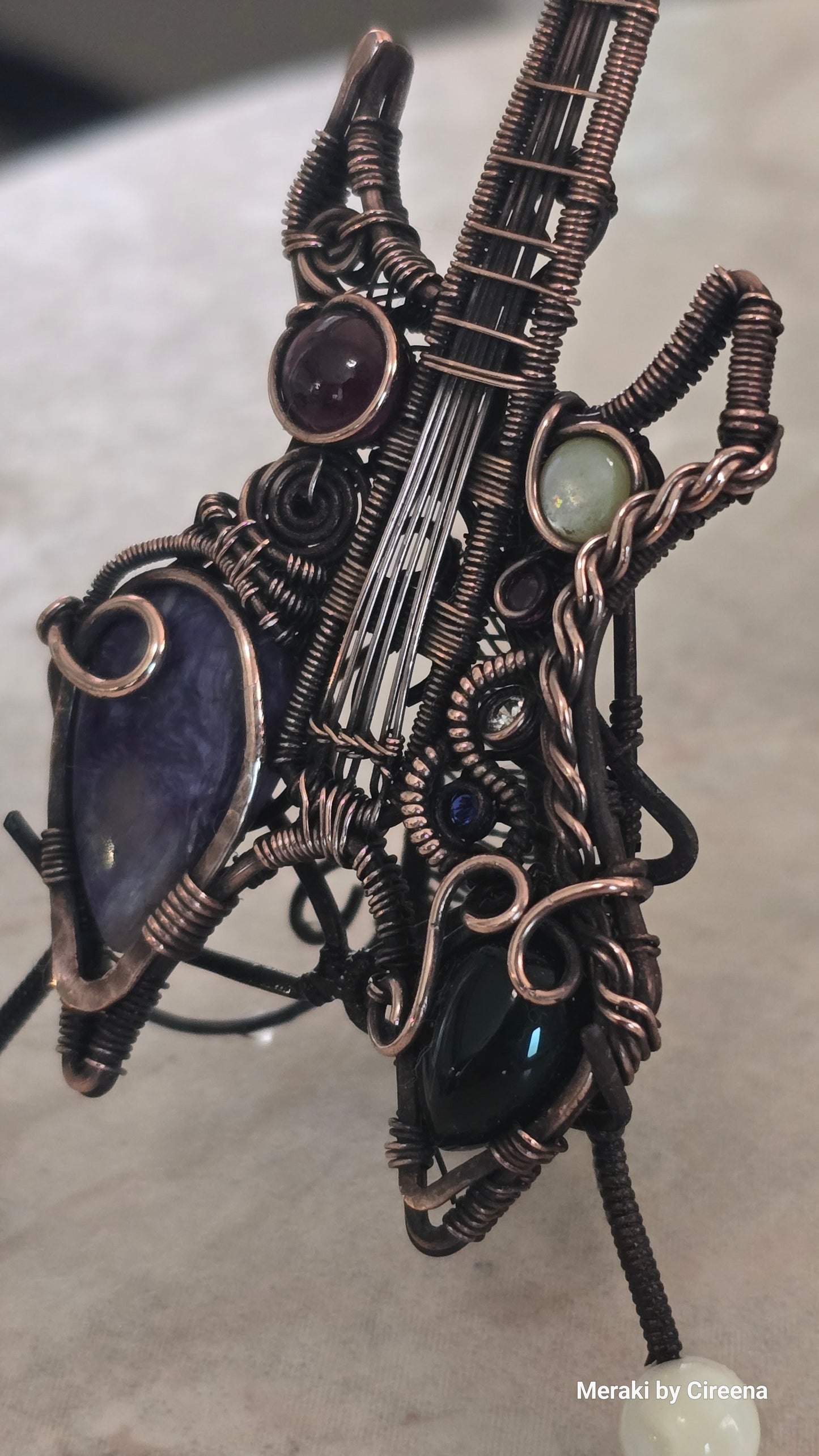 Chaos - Warlock Guitar Pendant with Stand