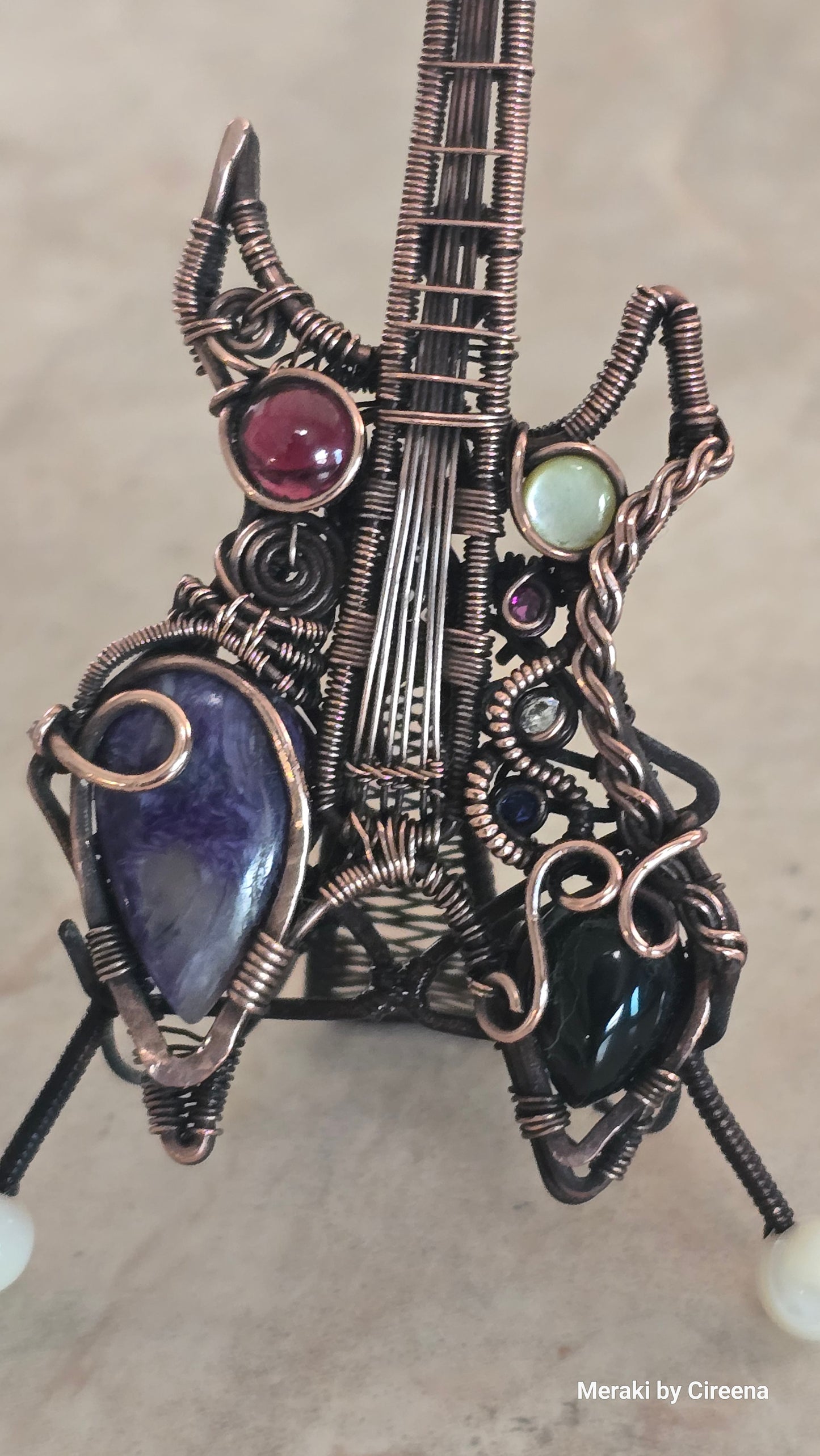 Chaos - Warlock Guitar Pendant with Stand