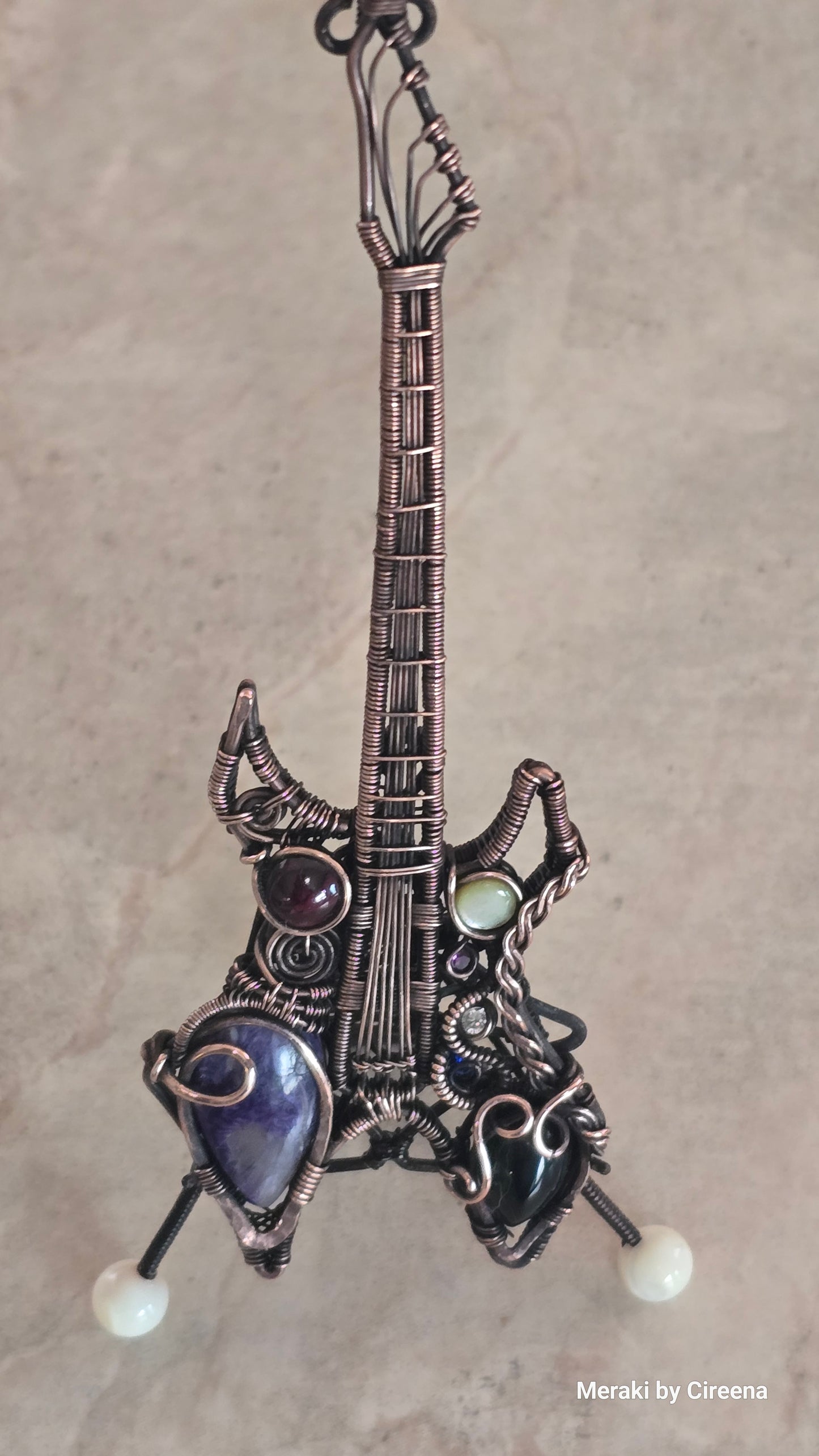 Chaos - Warlock Guitar Pendant with Stand