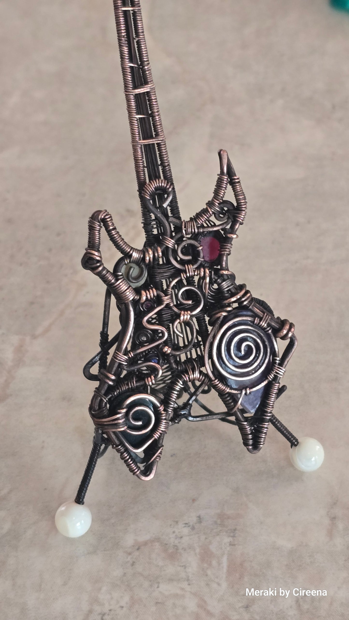 Chaos - Warlock Guitar Pendant with Stand