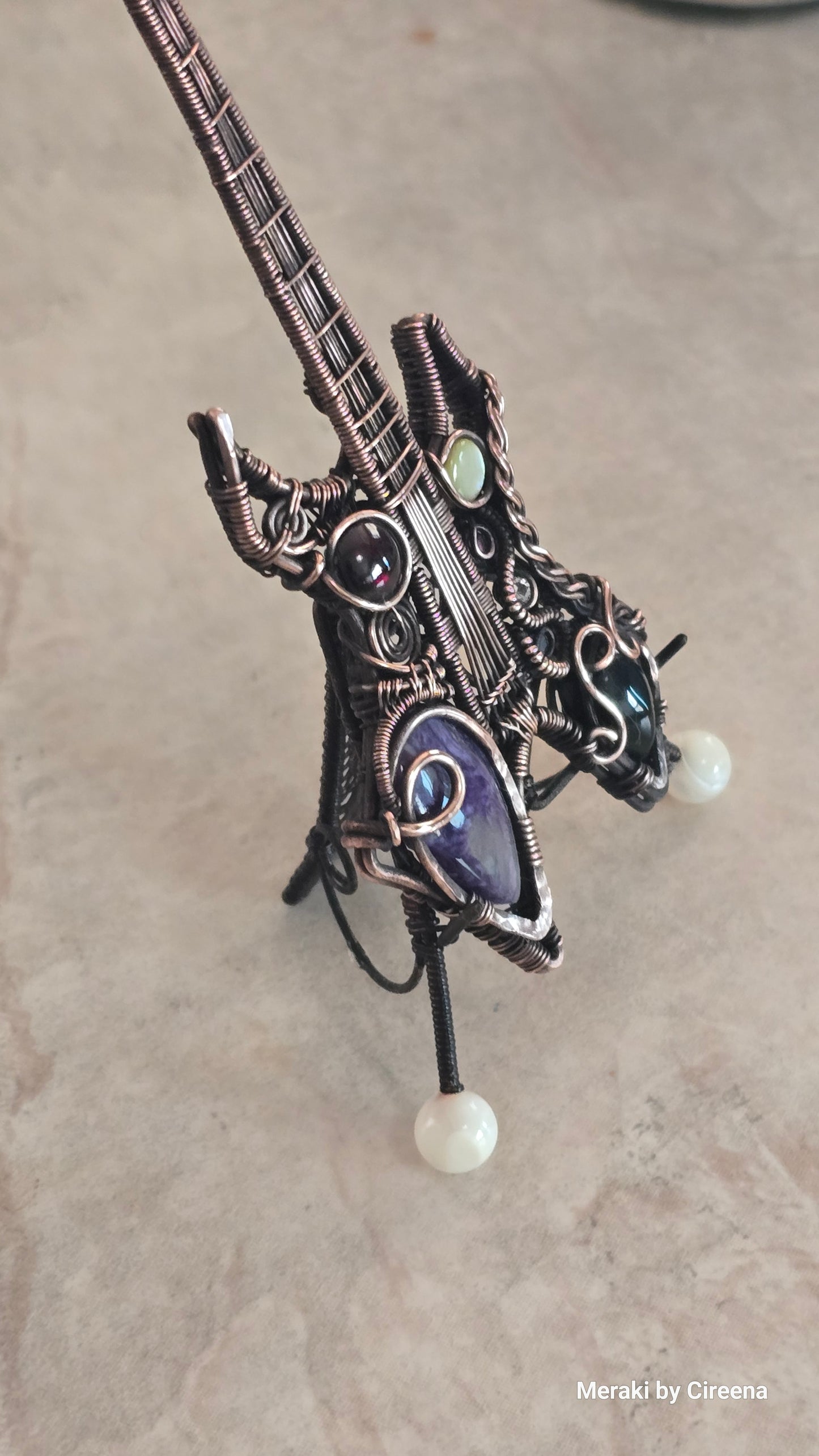 Chaos - Warlock Guitar Pendant with Stand