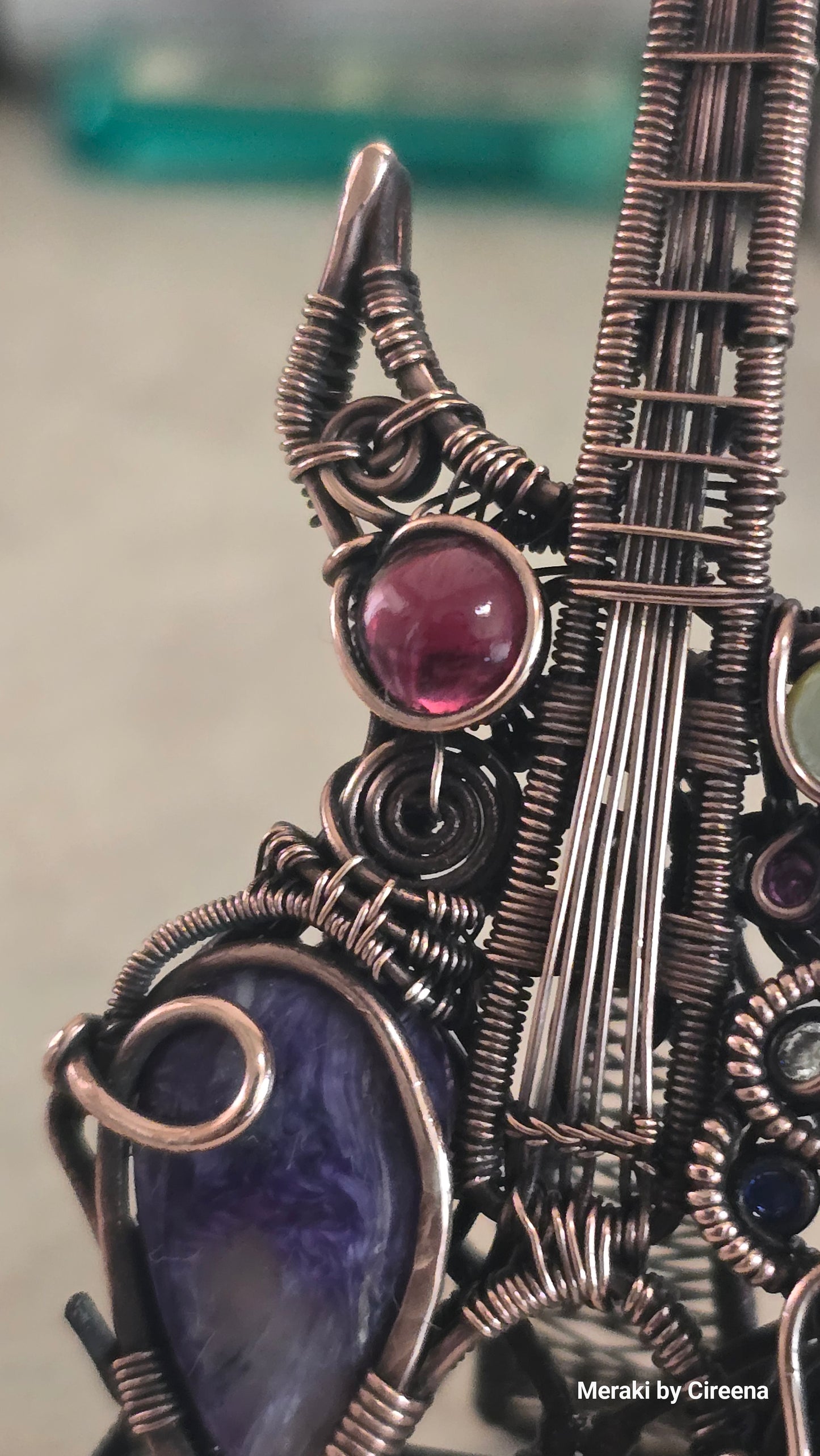 Chaos - Warlock Guitar Pendant with Stand
