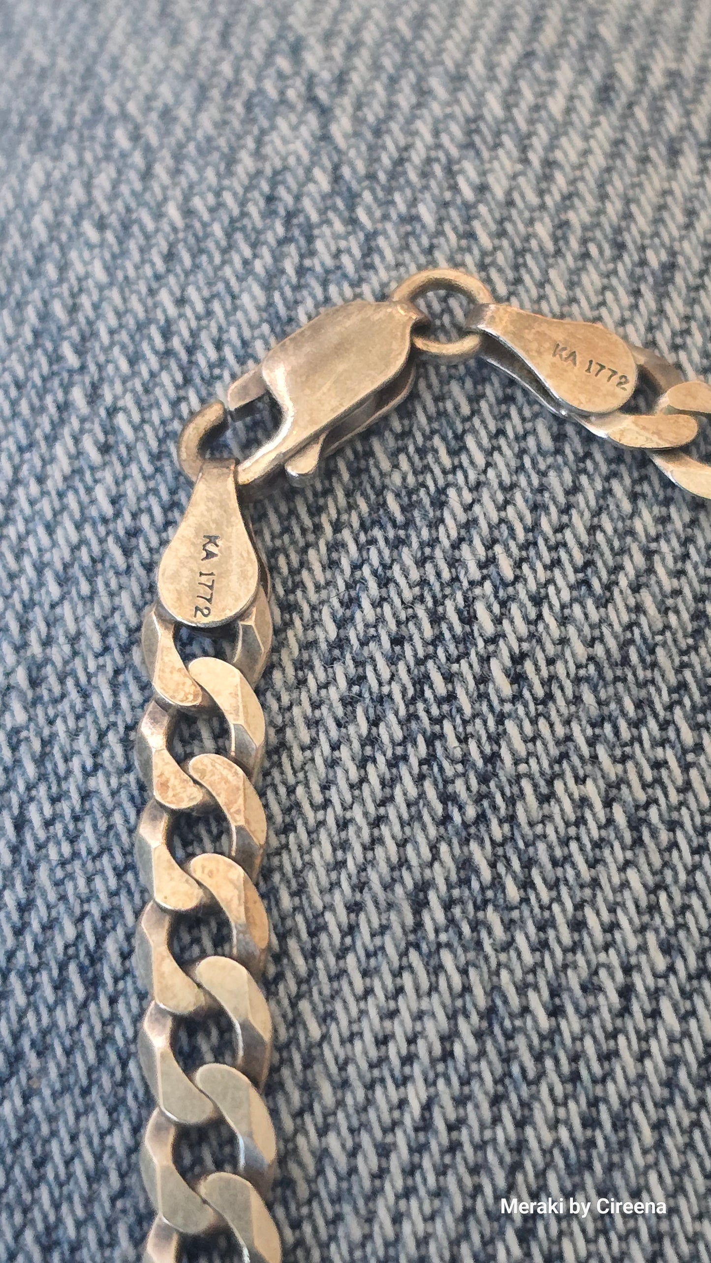Karizia S.P.A. KA-1772 5mm Flat Cuban Link 20" Italian Sterling Silver Chain