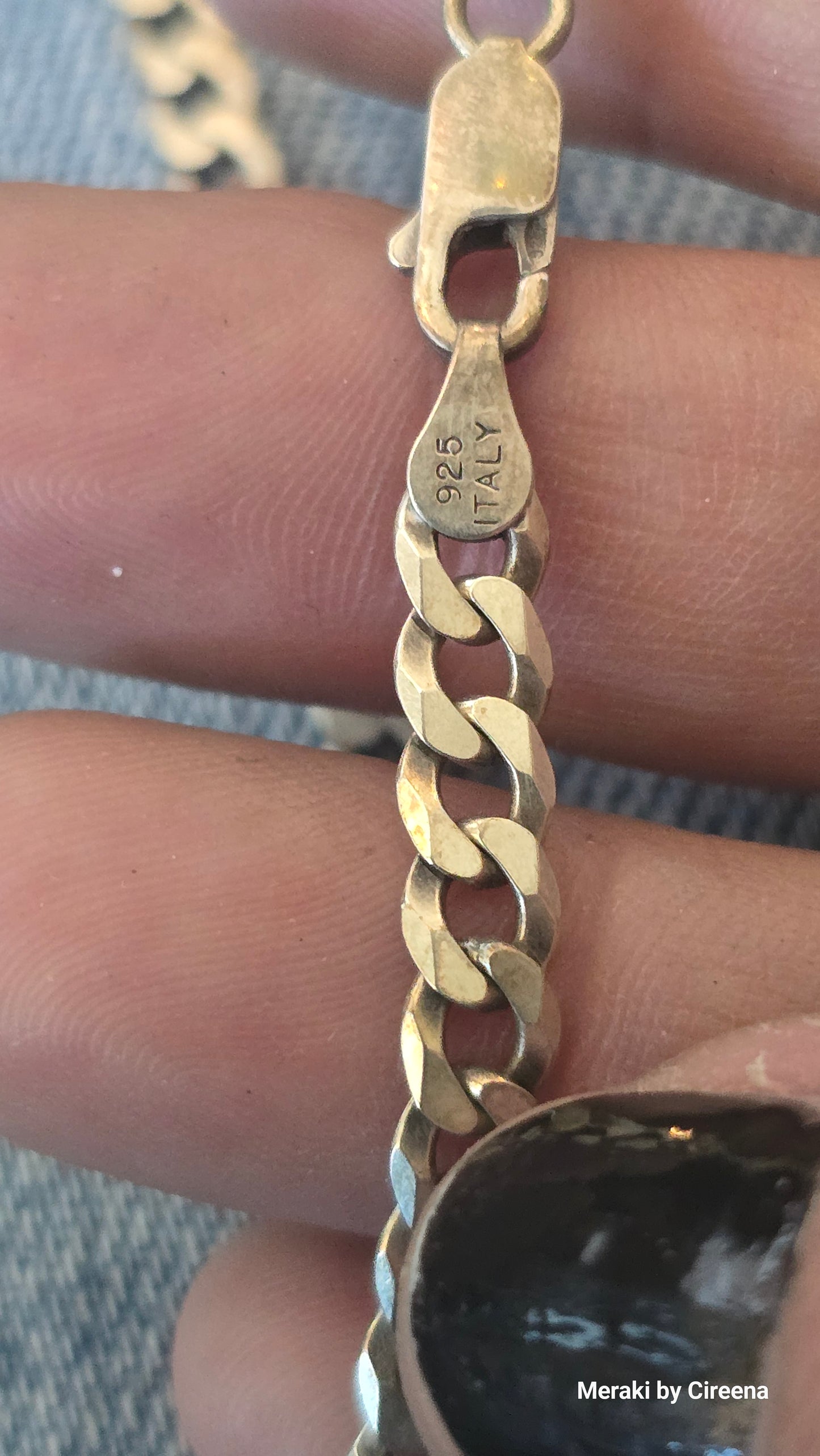 Karizia S.P.A. KA-1772 5mm Flat Cuban Link 20" Italian Sterling Silver Chain
