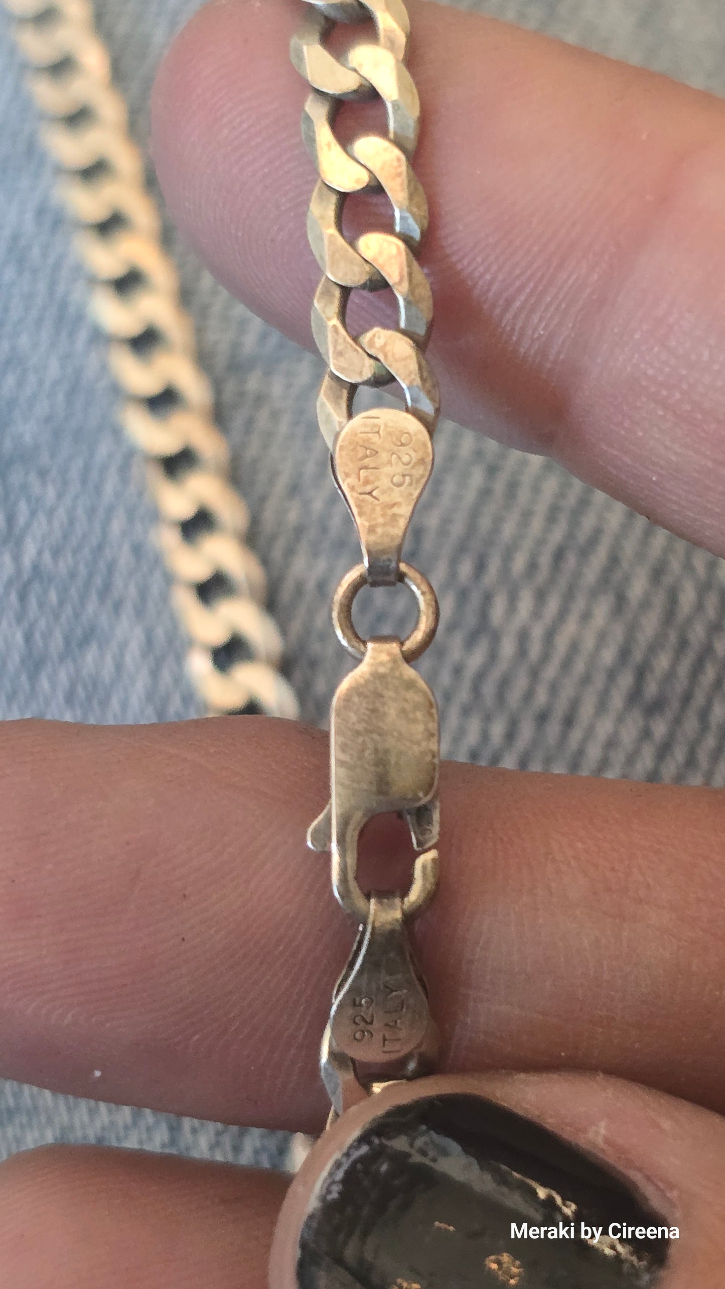 Karizia S.P.A. KA-1772 5mm Flat Cuban Link 20" Italian Sterling Silver Chain