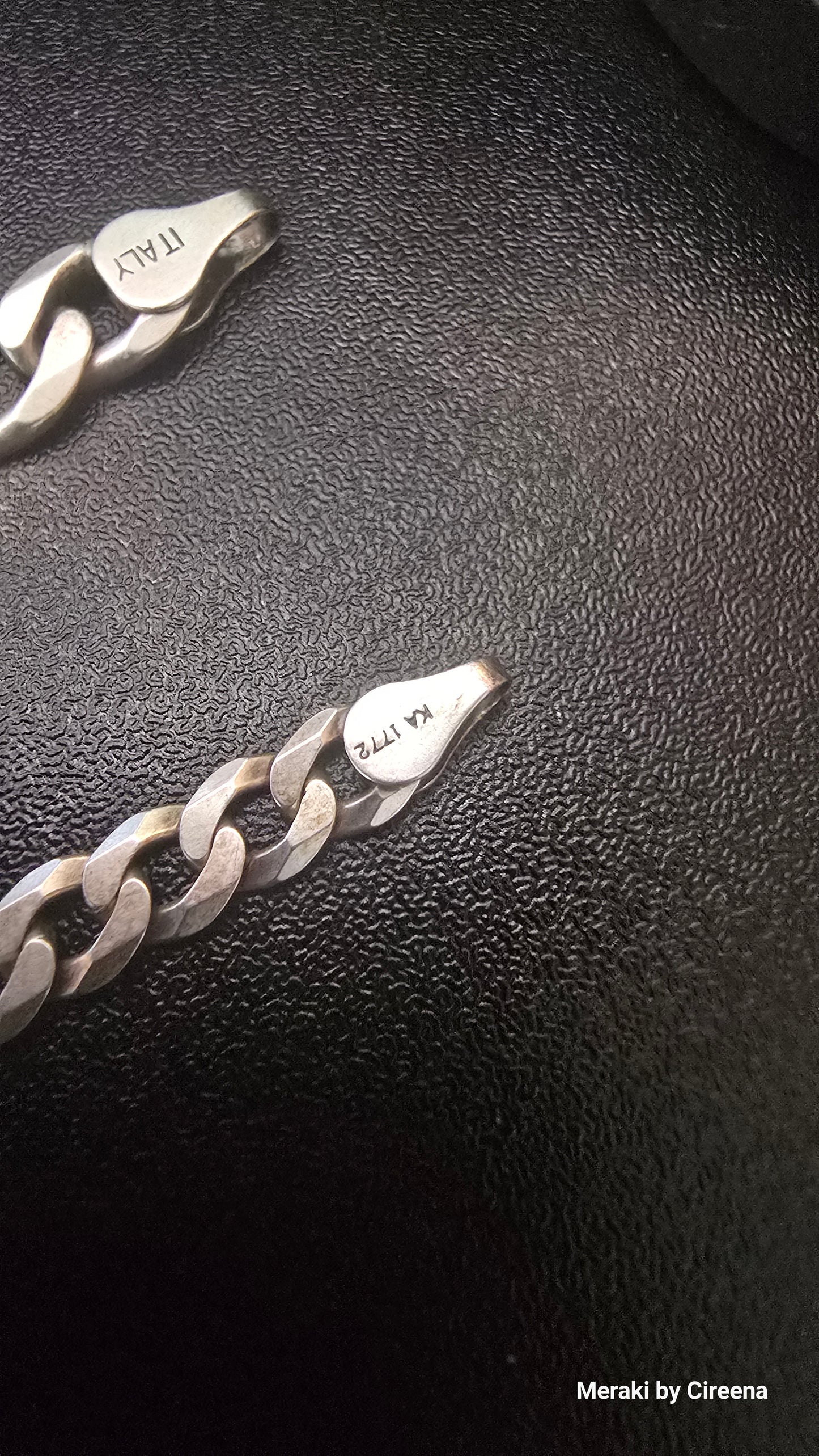 Karizia S.P.A. KA-1772 5mm Flat Cuban Link 20" Italian Sterling Silver Chain