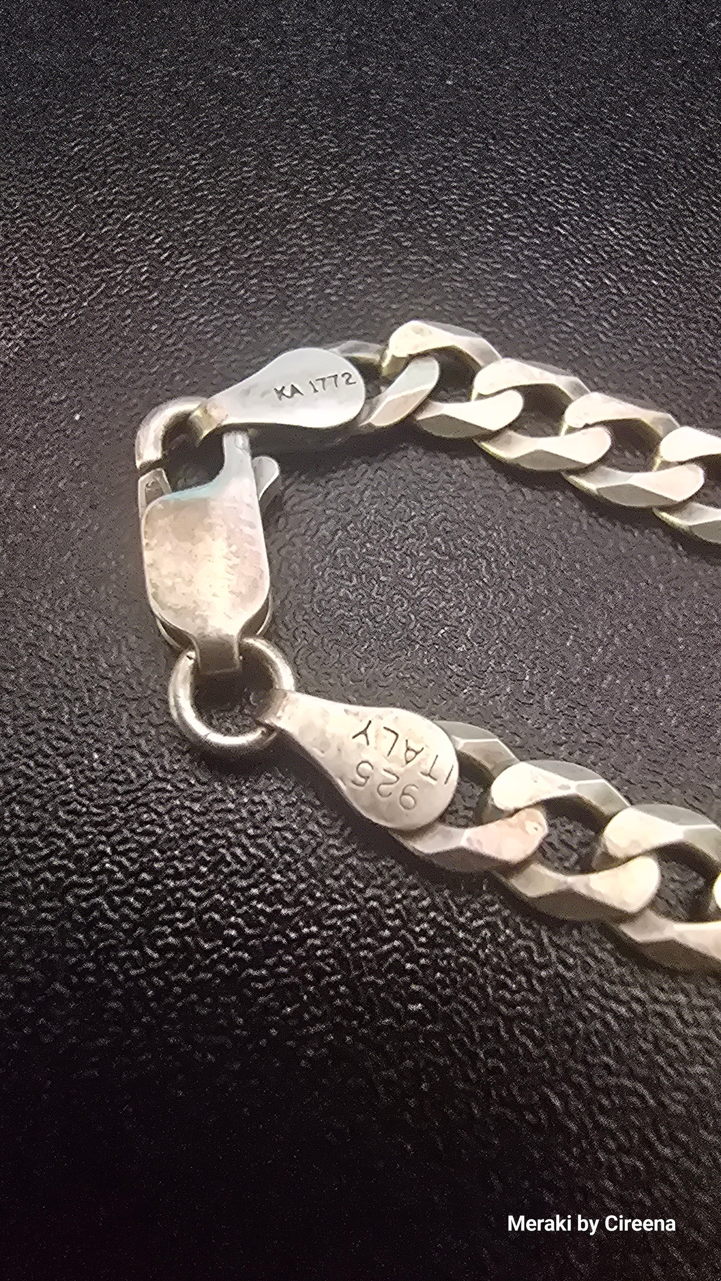 Karizia S.P.A. KA-1772 5mm Flat Cuban Link 20" Italian Sterling Silver Chain