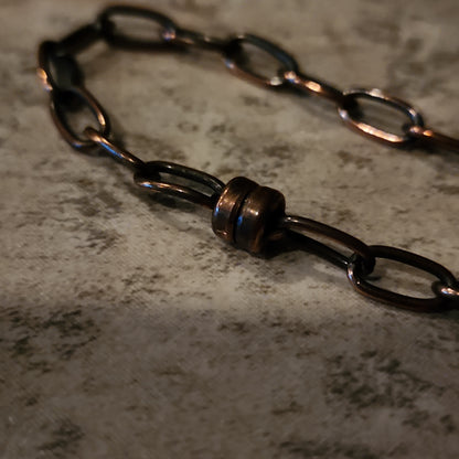 5 mm Copper Link Chain with Magnetic Clasp