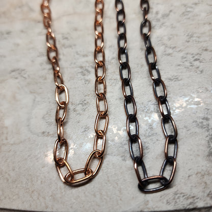 5 mm Copper Link Chain with Magnetic Clasp