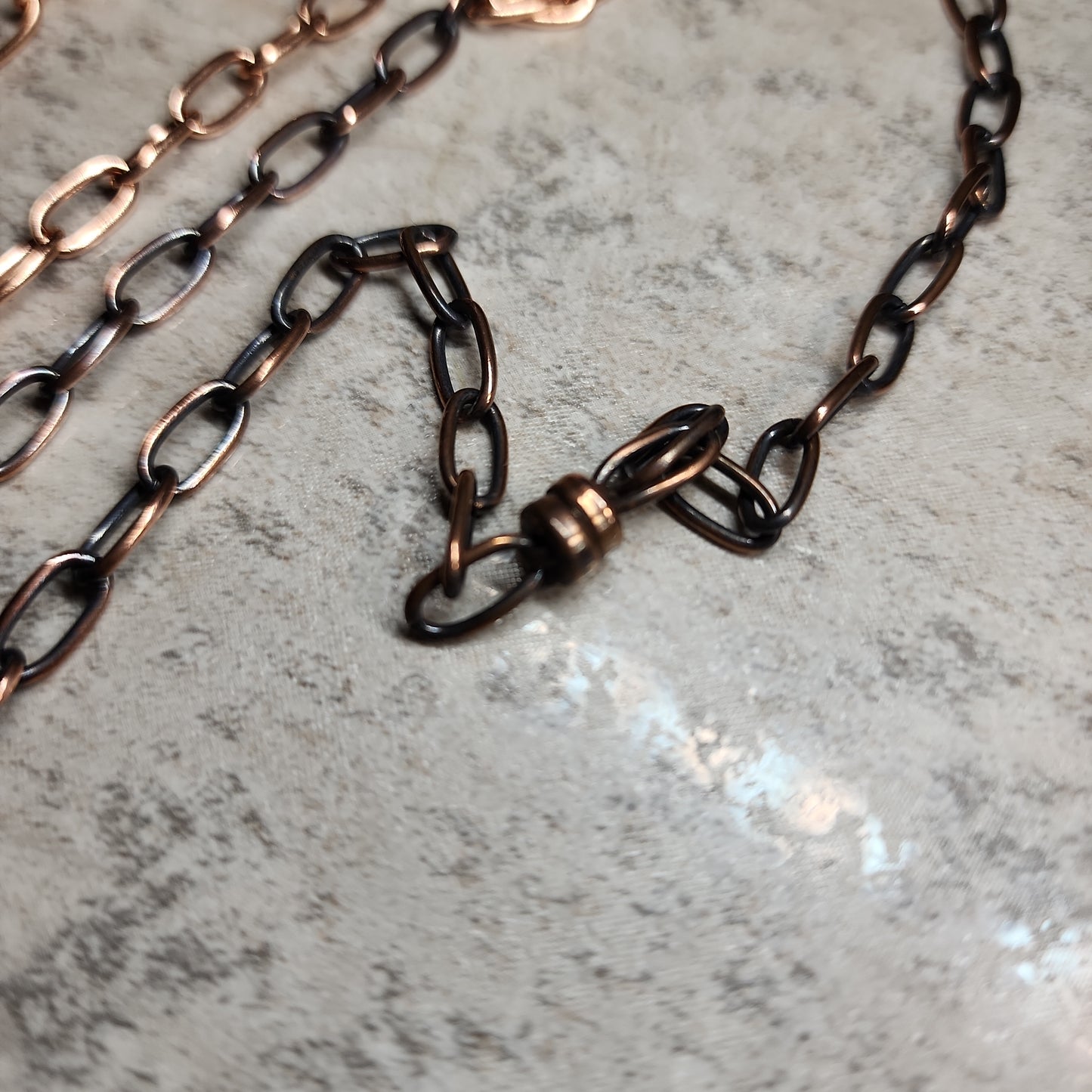 5 mm Copper Link Chain with Magnetic Clasp