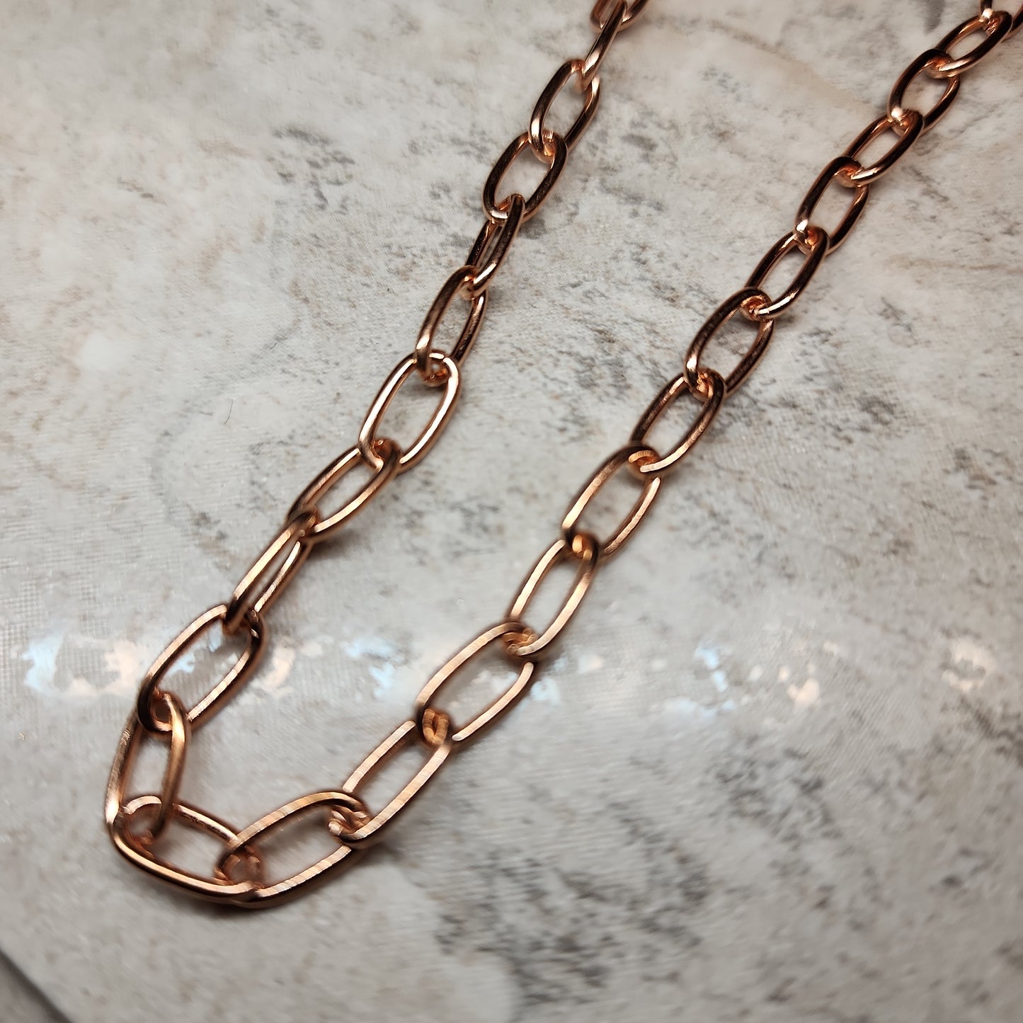 5 mm Copper Link Chain with Magnetic Clasp