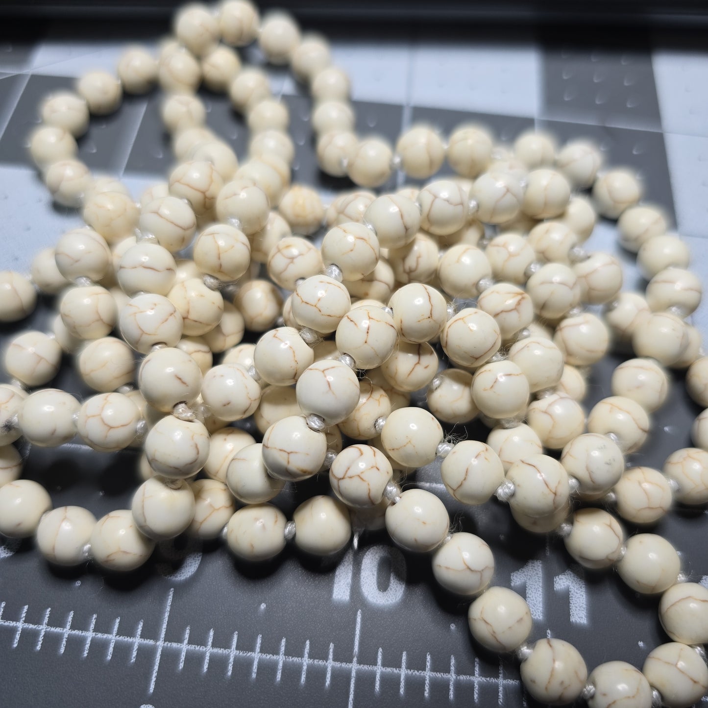 60" Howlite Necklace