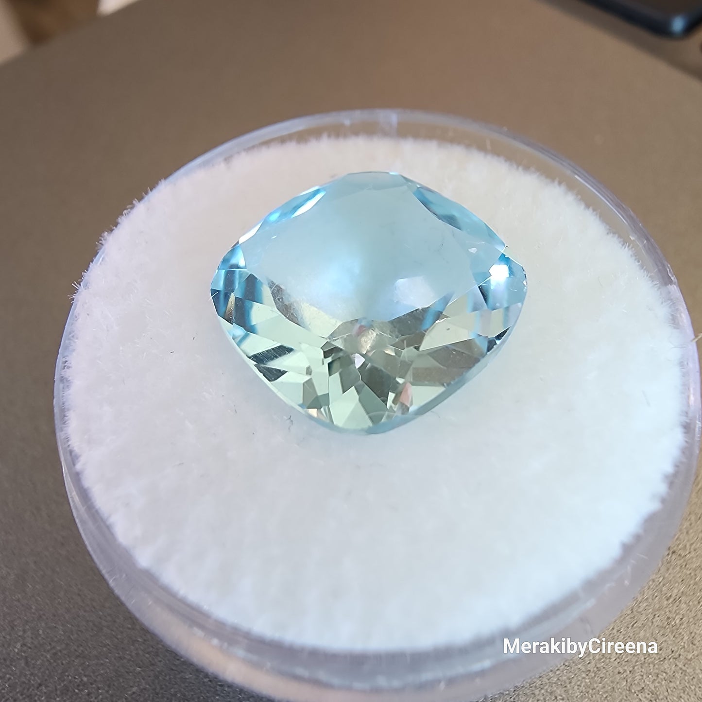 Custom Made-to-Order Faceted Topaz Ring or Pendant