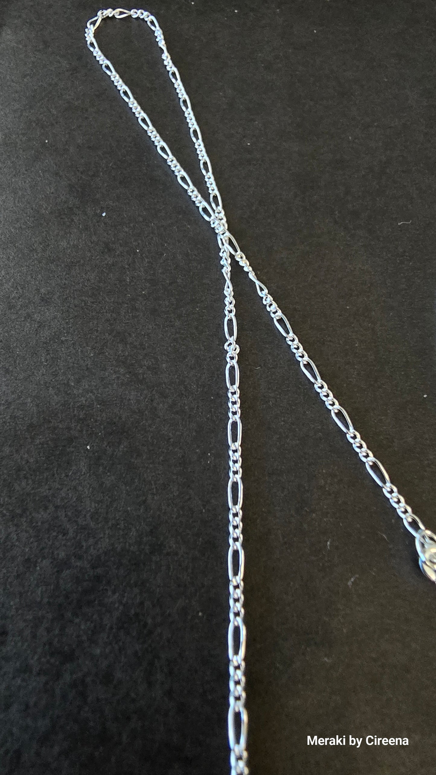 1.5 mm Sterling Silver Figaro Chain - 18"