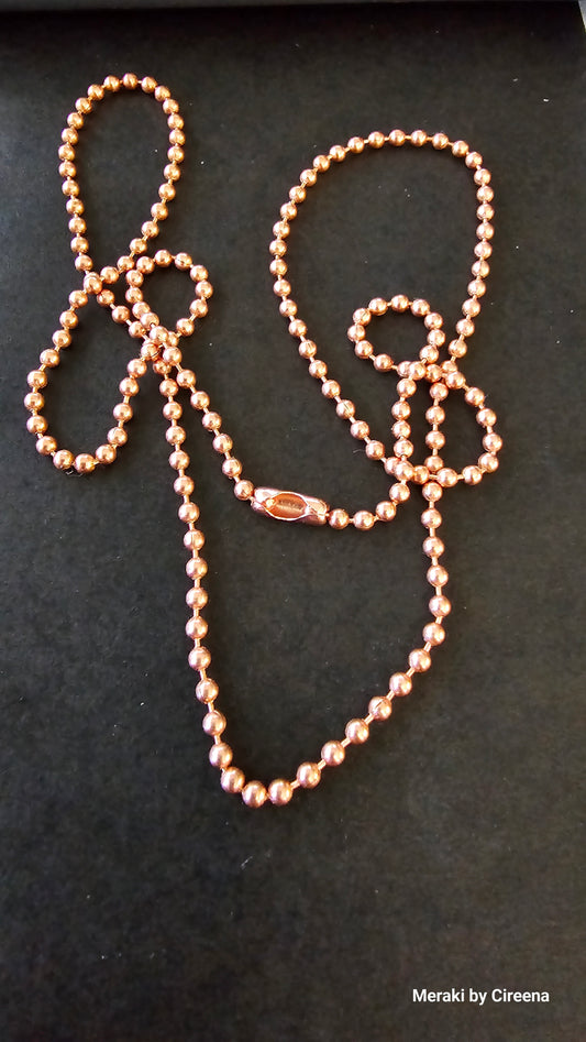 2.4 mm Copper Bead Chain