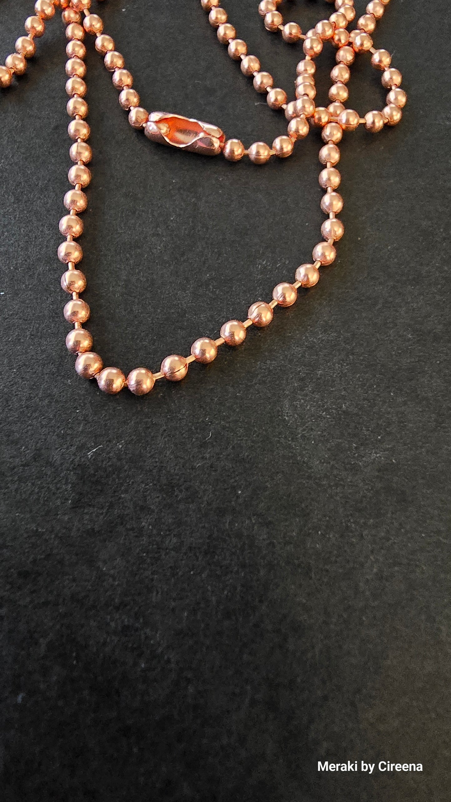 2.4 mm Copper Bead Chain