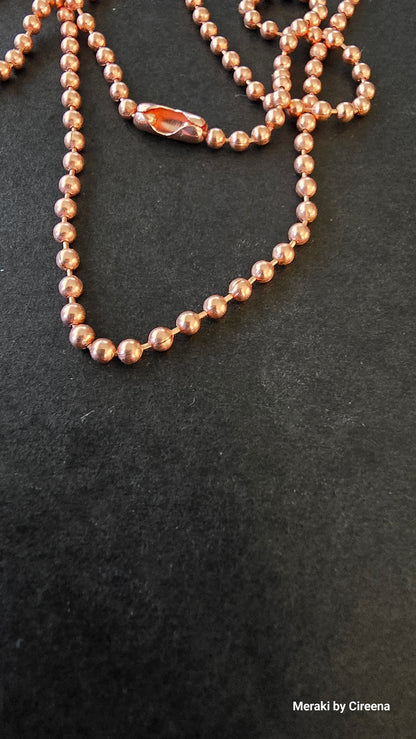 2.4 mm Copper Bead Chain