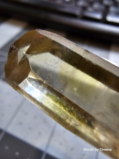 Natural Smoky Citrine Points from Brazil