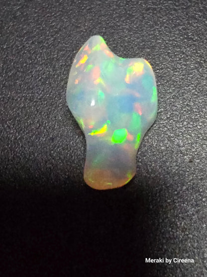 Welo Opal Freeform Carving with Honeycomb pattern- 9.0 ct