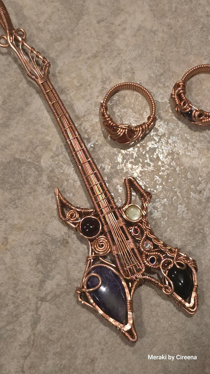 Custom Made Miniature Guitar with Stand