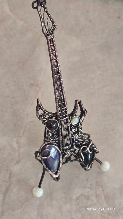 Chaos - Warlock Guitar Pendant with Stand