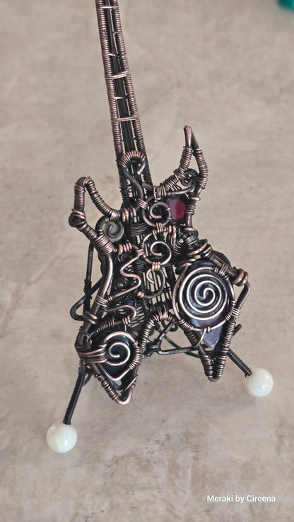 Chaos - Warlock Guitar Pendant with Stand