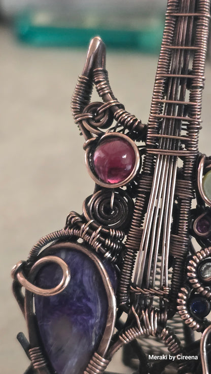 Chaos - Warlock Guitar Pendant with Stand
