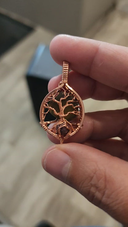 Tree of Life Copper Mini Pendant