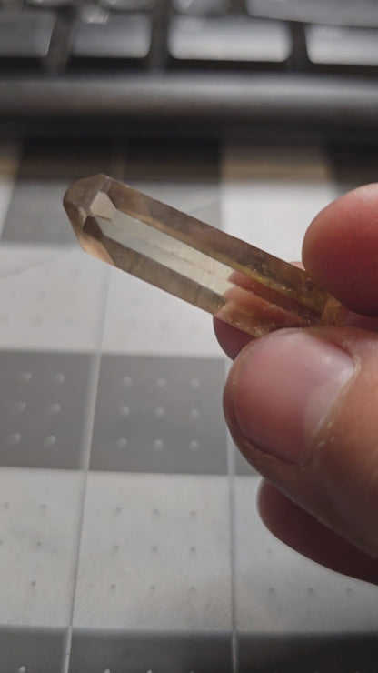 Natural Smoky Citrine Points from Brazil