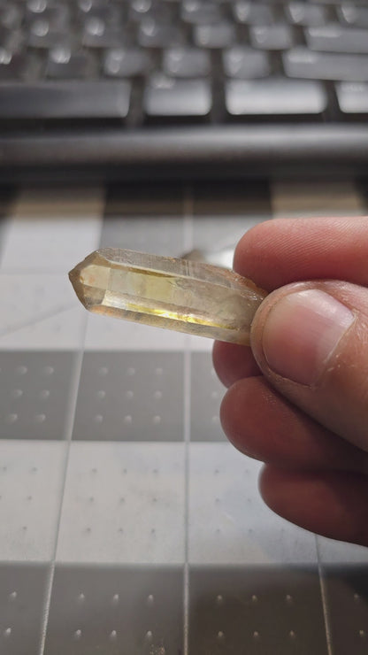 Natural Smoky Citrine Points from Brazil